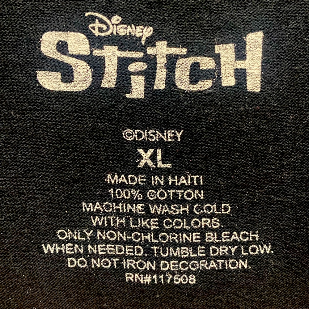 Disney Stitch Splatter Double-Sided Graphic T-Shirt - Size Extra Large XL - NWT - Picture 5 of 5